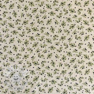 Tissu déco Linenlook premium Black Olive