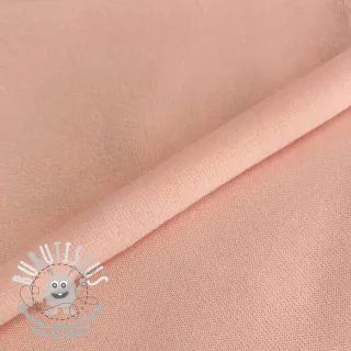 Tissu velours jersey rose