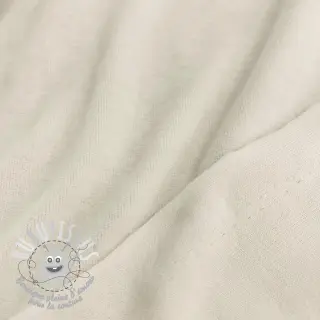 Tissu velours jersey ecru