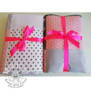 Tissu coton Petit stars rose