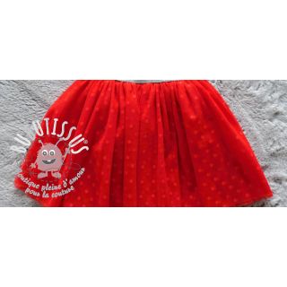 Tulle pour jupe tutu SPOT red