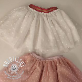 Élastique lisse 2,5 cm glitter rose