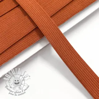 Élastique plat 15 mm dark orange