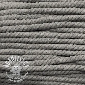 Cordon coton macramé 12 mm grey