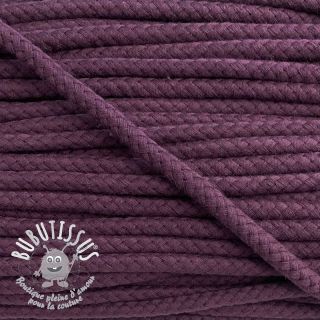 Cordon coton 8 mm violet