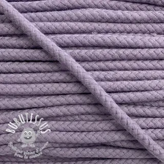 Cordon coton 8 mm lavender