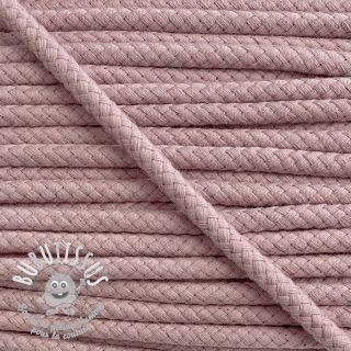 Cordon coton 8 mm washed pink