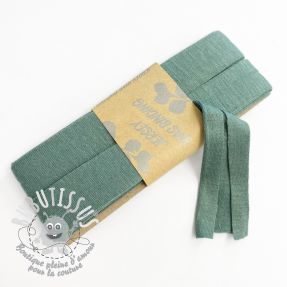 Biais élastique viscose - 3 m pine green