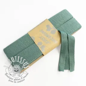 Biais élastique viscose - 3 m pine green