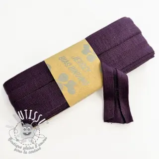 Biais élastique viscose - 3 m violet