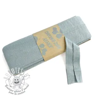 Biais élastique viscose - 3 m cloud blue