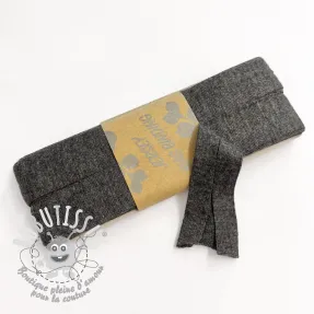 Biais élastique viscose - 3 m anthracite melange