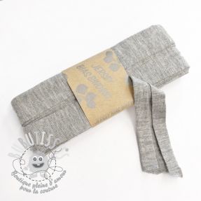 Biais élastique viscose - 3 m light grey melange