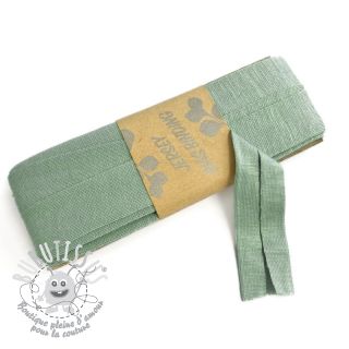 Biais élastique viscose - 3 m old green