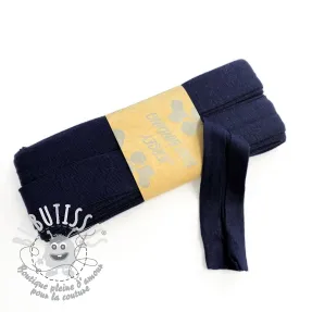 Biais élastique viscose - 3 m dark blue