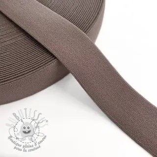 Élastique lisse 3 cm mauve