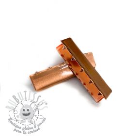 Embout pour sangle métal 40 mm copper