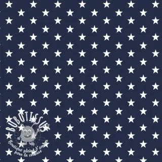 Tissu coton Petit stars navy