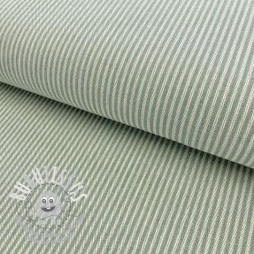 Tissu déco DOBBY Colored stripe soft green