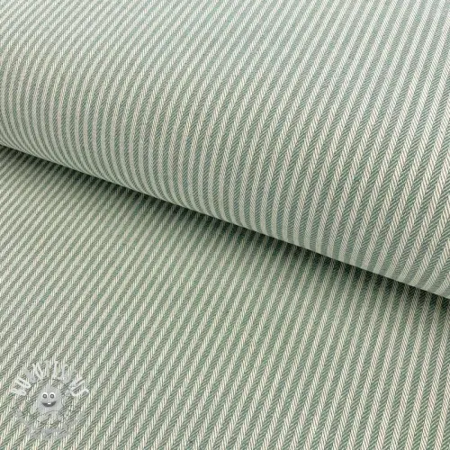 Tissu déco DOBBY Colored stripe soft green