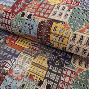 Tissu déco GOBELIN PREMIUM City canal house