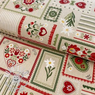 Tissu déco Linenlook Edelweiss patchwork