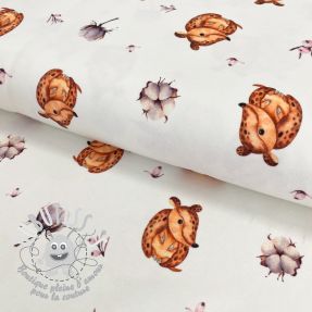 Jersey Snoozy fabrics Cute animals Armadillo digital print