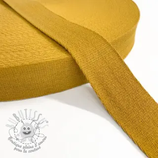 Sangle coton 4 cm ochre