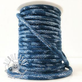 Cordon en suede Glitter blue