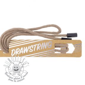 Cordon a capuche avec embouts 115 cm HEAD1 taupe