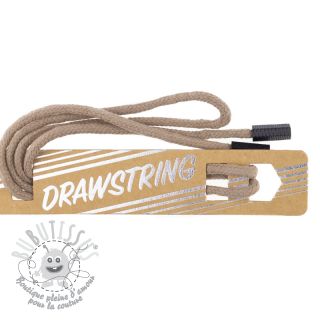 Cordon a capuche avec embouts 115 cm HEAD1 taupe