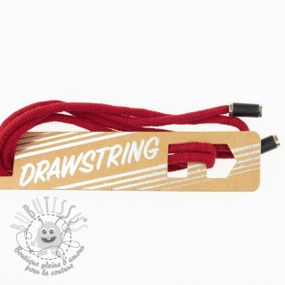 Cordon a capuche avec embouts 115 cm HEAD3 dark red