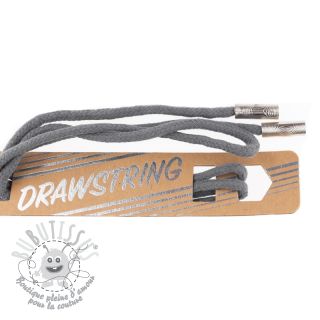 Cordon a capuche avec embouts 115 cm HEAD2 middle grey