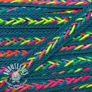 Cordon coton macramé NEON petrol