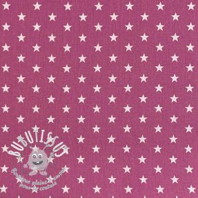 Tissu coton Petit stars mauve