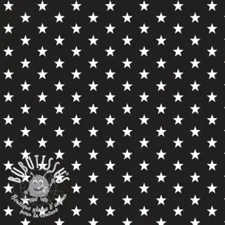 Tissu coton Petit stars black