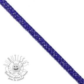 Cordon lurex 10 mm cobalt