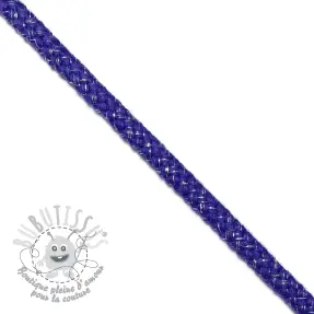 Cordon lurex 10 mm cobalt