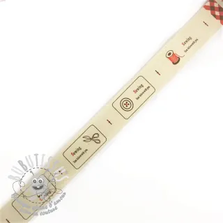 Ruban coton Label sewing love