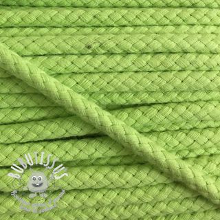 Cordon coton 8 mm lime