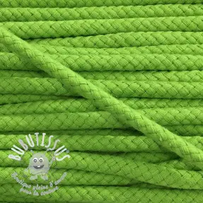 Cordon coton 8 mm dark lime