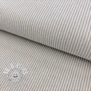 Tissu déco DOBBY Colored stripe grey