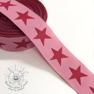 Ruban Stars pink/fuchsia