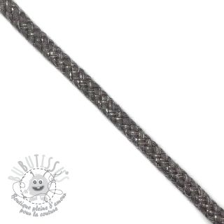 Cordon lurex 10 mm dark grey