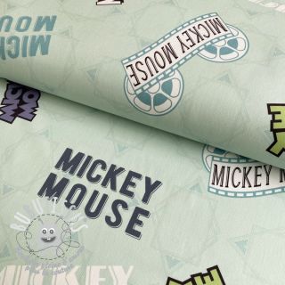 Tissu déco Mickey Mouse Movie banner green digital print