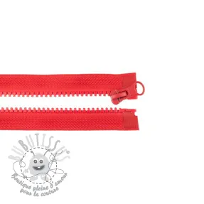 Fermeture éclair séparable 65 cm red