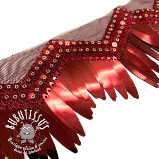 Ruban Serpentine Burlesque zigzag bordeaux