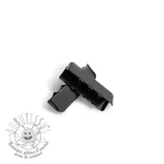 Embout pour sangle métal 25 mm black