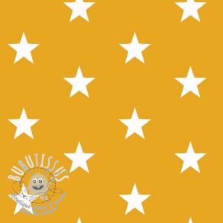 Tissu coton Stars yellow