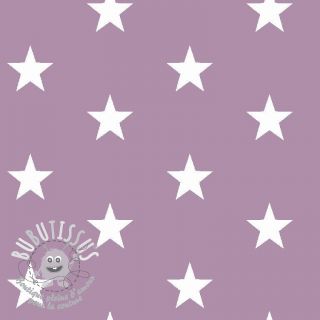 Tissu coton Stars lilac